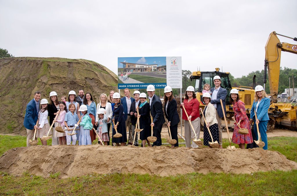 The Stebbins Family, local Dignitaries and non-profit leaders break ground on 20,000 s/f Mark Stebbins Community Center